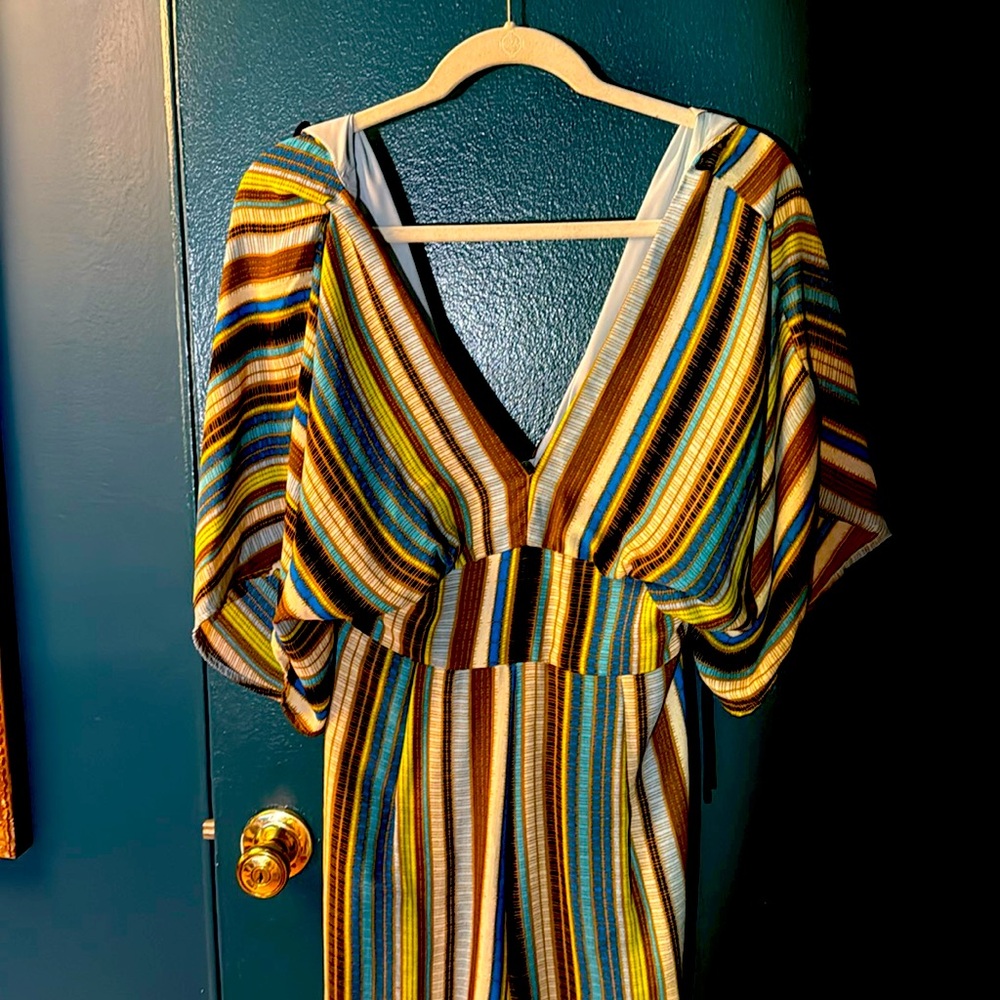 Striped Adelyn Rae jumpsuit